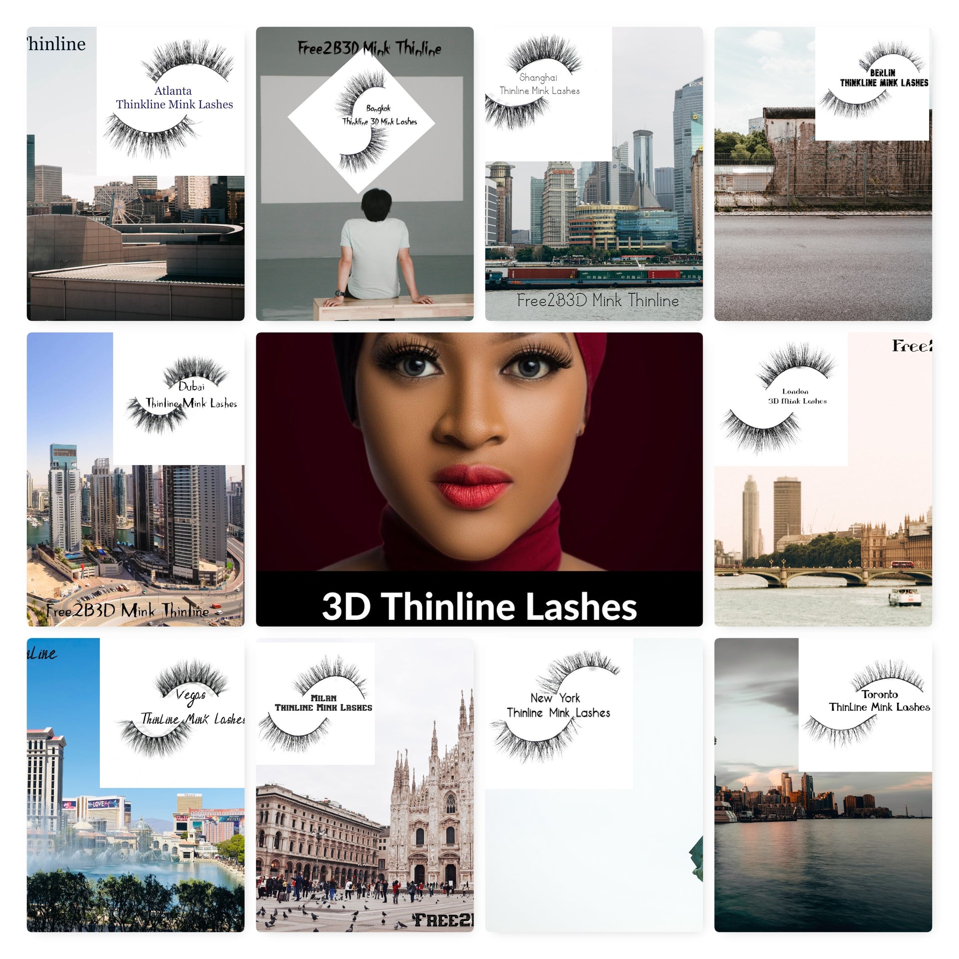 3D Mink Thinline Lashes