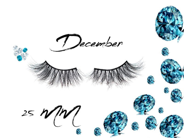 December 3D Mink Lashes 25mm