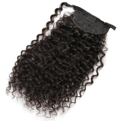 Brazilian Deep Wavy 100% Virgin Human Hair Wrap Ponytail - Forever Freestyle Premium Hair 