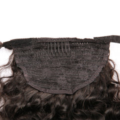 Brazilian Deep Wavy 100% Virgin Human Hair Wrap Ponytail - Forever Freestyle Premium Hair 