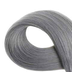 Silky Straight Gray 20 Pc Tape-In Extensions 16"- 24" - Forever Freestyle Premium Hair 