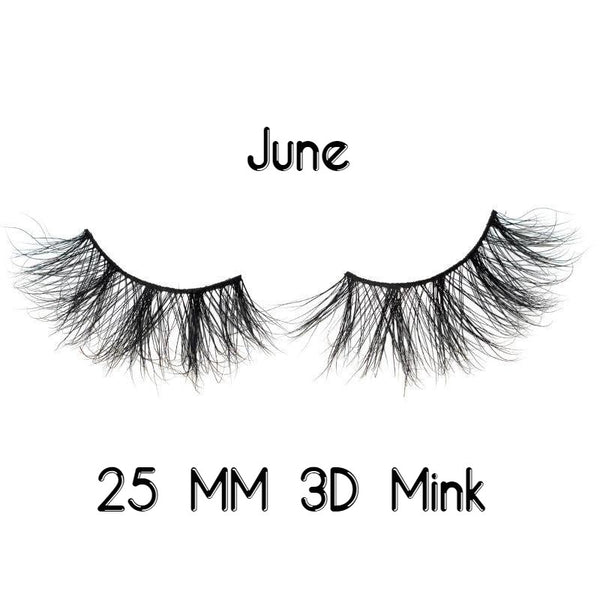 June 3D Mink Lashes 25 mm