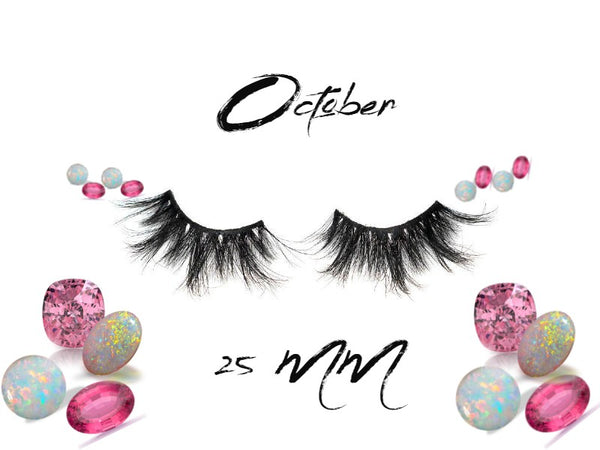 October 3D Mink Lashes 25mm