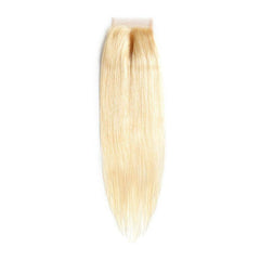 Russian Blonde Brazilian Straight Closure - Forever Freestyle Premium Hair 