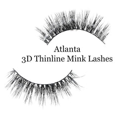 Atlanta 3D Mink Thinline Lashes - Forever Freestyle Premium Hair 