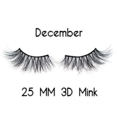 December 3D Mink Lashes 25mm - Forever Freestyle Premium Hair 