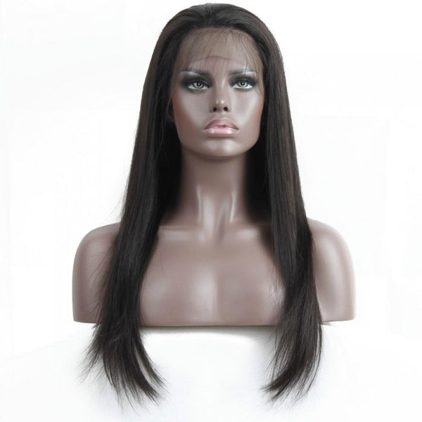 Straight Full Lace 100% Virgin Human Hair Wig