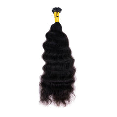 Indian Curly Natural Black I-Tip - Forever Freestyle Premium Hair 