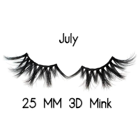 July 3D Mink Lashes 25mm - Forever Freestyle Premium Hair 