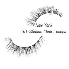 New York 3D Mink Thinline Lashes - Forever Freestyle Premium Hair 