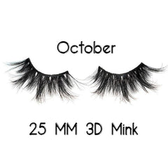 October 3D Mink Lashes 25mm - Forever Freestyle Premium Hair 