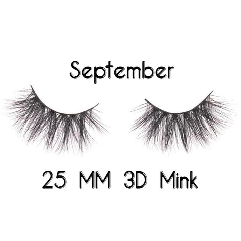 September 25 MM 3D Mink Lashes - Forever Freestyle Premium Hair 