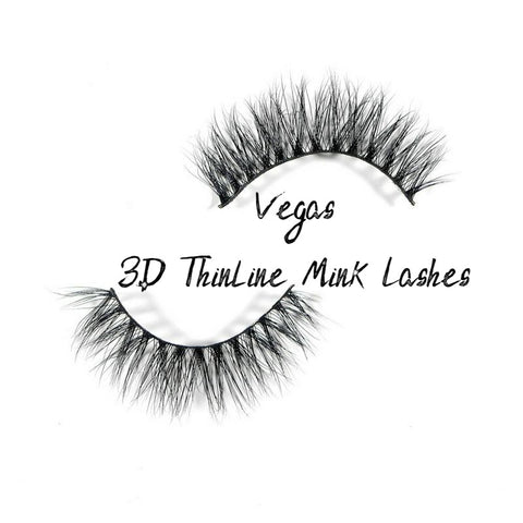 Vegas 3D Mink Thinline Lashes - Forever Freestyle Premium Hair 